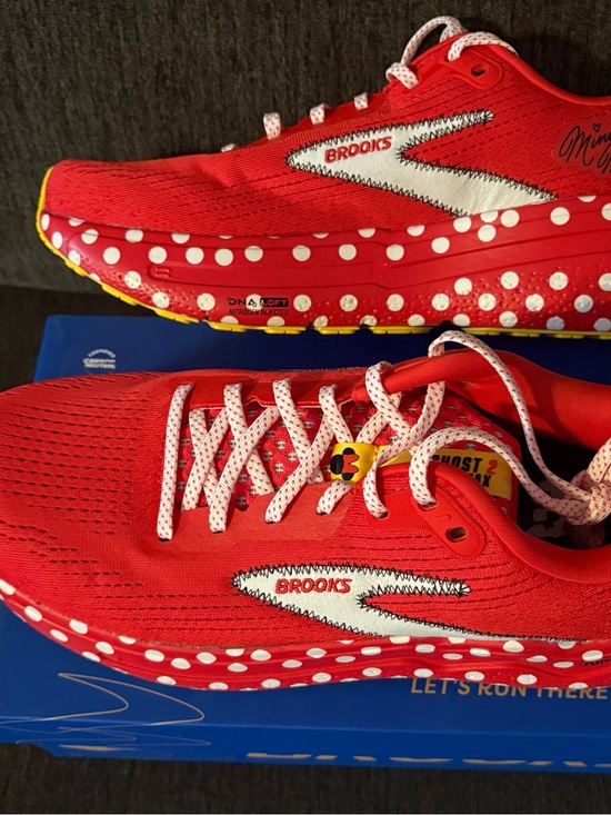 Brooks Other - Ghost Max 2 Minnie Mouse Brooks Red and White Polka Dot Running Shoes Collector